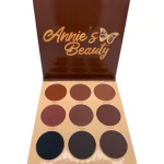 Annie's Beauty Meet the Browns Eyeshadow Palette with open view of shades